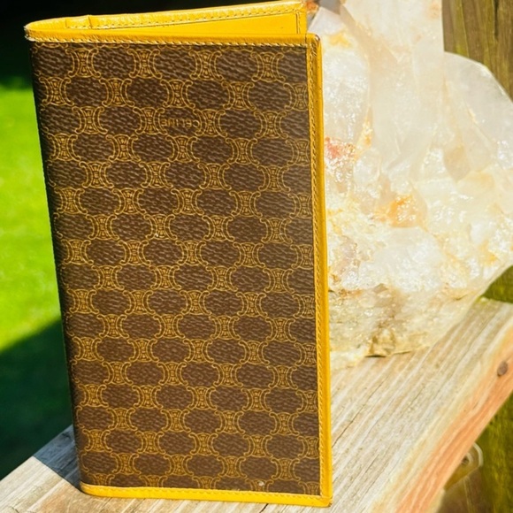 Celine Macadam Yellow/Brown Wallet - Picture 2 of 6